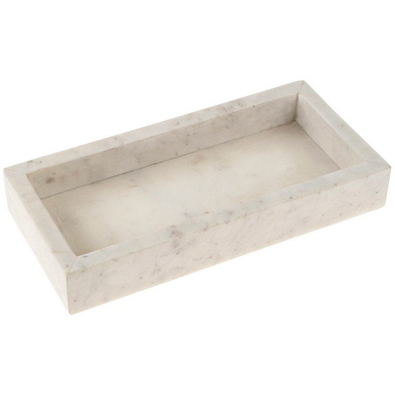 Rectangle Marble Tray - Cream- Small