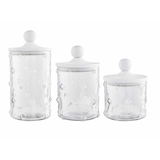 Hobnail Glass Canisters