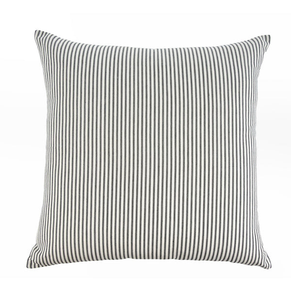 Ticking Cushion - Black