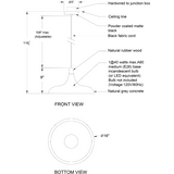 Viola May Concrete Ceiling Light