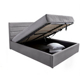 Justin Storage Bed in Greige