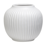 Aurora Ribbed Gourd 4.5"h Ceramic Vase