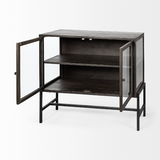 Arelius Accent Cabinet - Black Brown