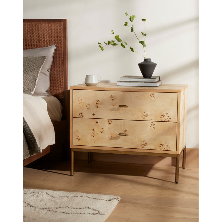 Mitzi Nightstand - Mappa Burl