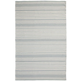 Rugby Stripe Indoor/Outdoor Rug Light Blue