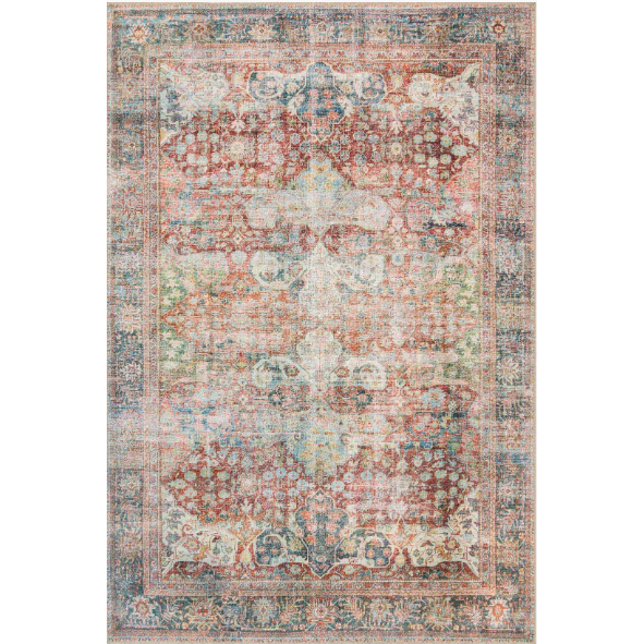 Loren Rug - Brick and Multi