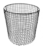 Black Round Wire Basket, Large