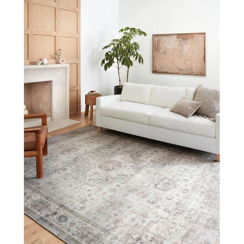 Heidi Rug Collection- Dove/Blush