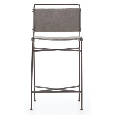 Wharton Counter Stool - Stonewash Grey