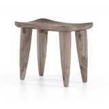 Zuri Outdoor Stool - Weathered Teak