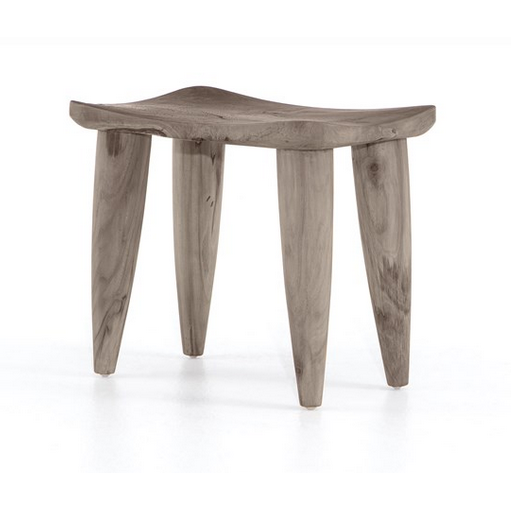 Zuri Outdoor Stool - Weathered Teak