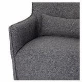 Kimble Swivel Chair in Bristol Charcoal