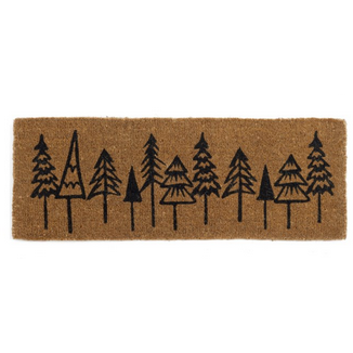 Black Trees Doormat