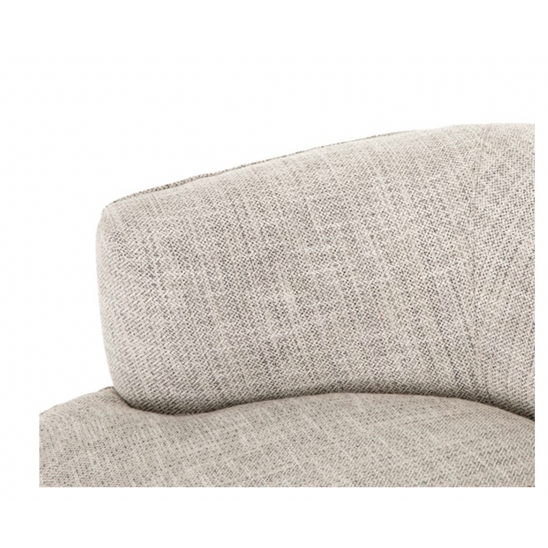 Mila Swivel Chair in Brazos Dove