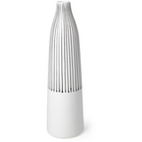 Kiara White Pinstripe Vase
