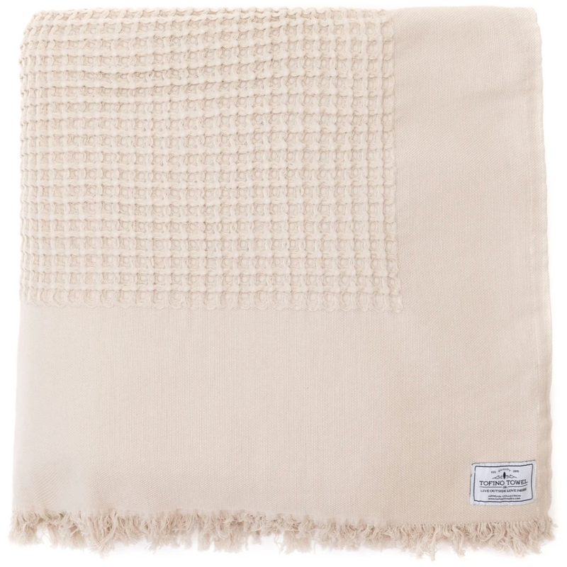 Tofino Towel Co - The Breeze Waffle Bed Cover- Beige