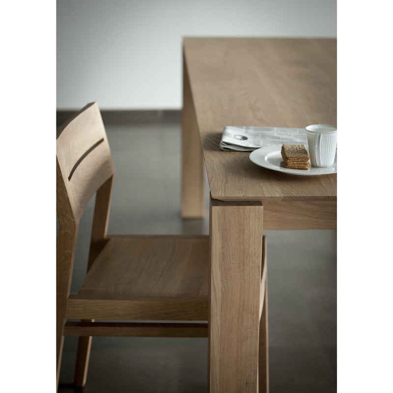 Oak Slice Extendable Dining Table