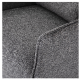 Kimble Swivel Chair in Bristol Charcoal