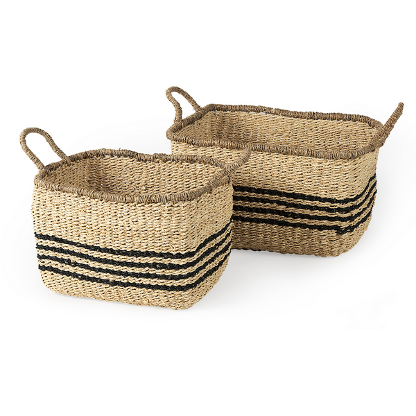 Emma Black Stripe Baskets