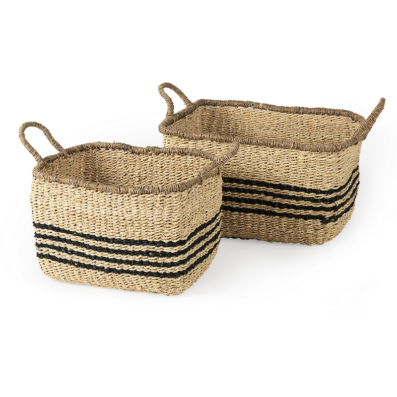 Emma Seagrass Rectangular Baskets