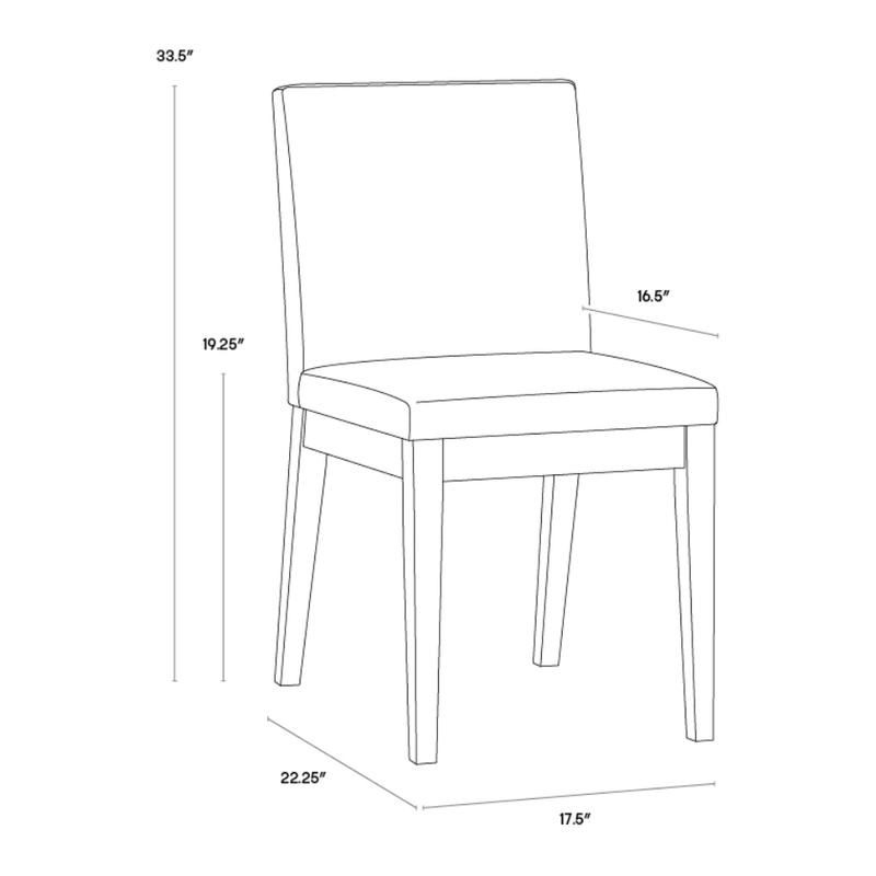 Branson Dining Chair - Dark Grey