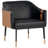 Carter Chair - Black / Cognac