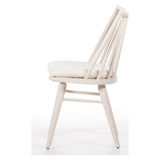 Lewis Windsor Chair in Off White + Cream Shorn Sheepskin