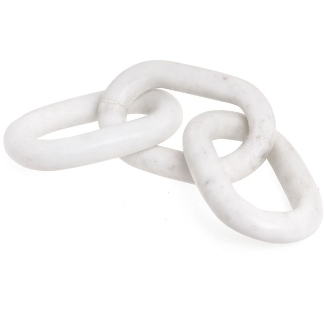 Gemini White Marble Chain