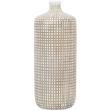 Armadillo Resin Bottle Vase - 19" White