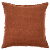 Lina LinenCushion - Burnt Umber