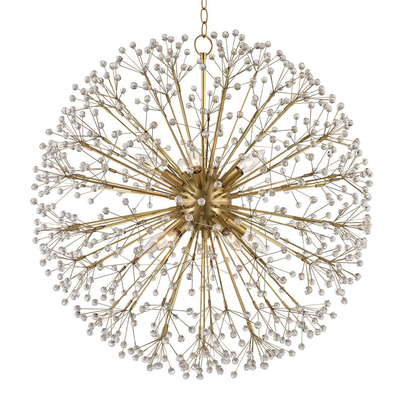 Dunkirk Chandelier - Aged Brass