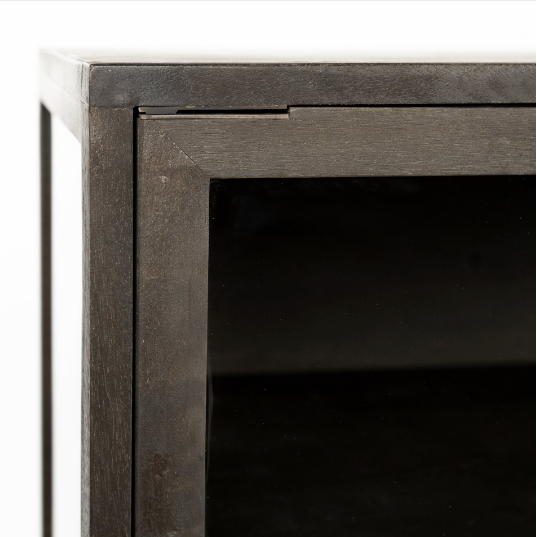 Arelius Accent Cabinet - Black Brown