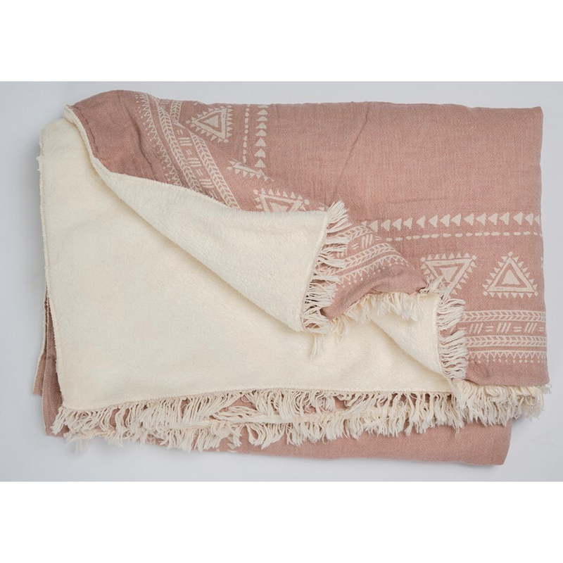 Fleece Lined Throw - Devon - Shell