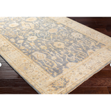 Normandy Area Rug- Charcole/Beige/Light Blue