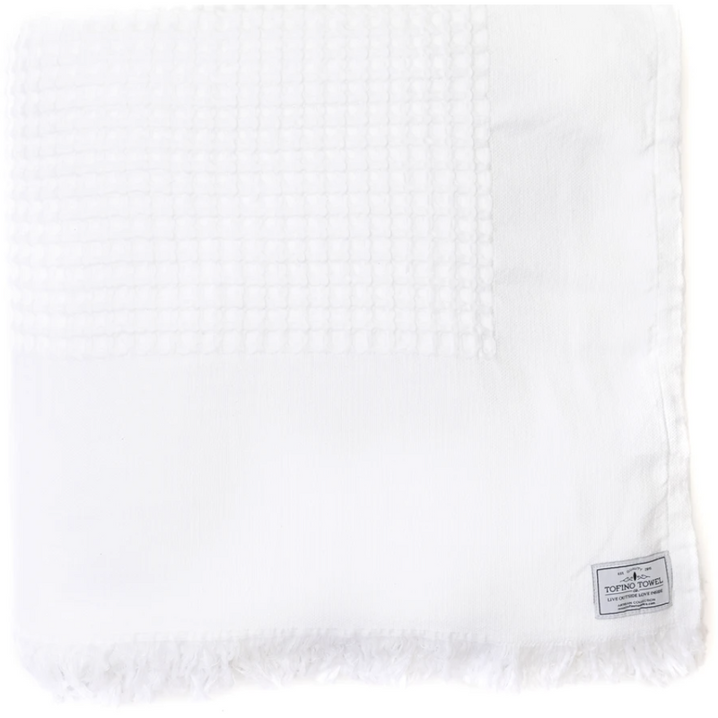 Tofino Towel Co - The Breeze Waffle Bed Cover- White