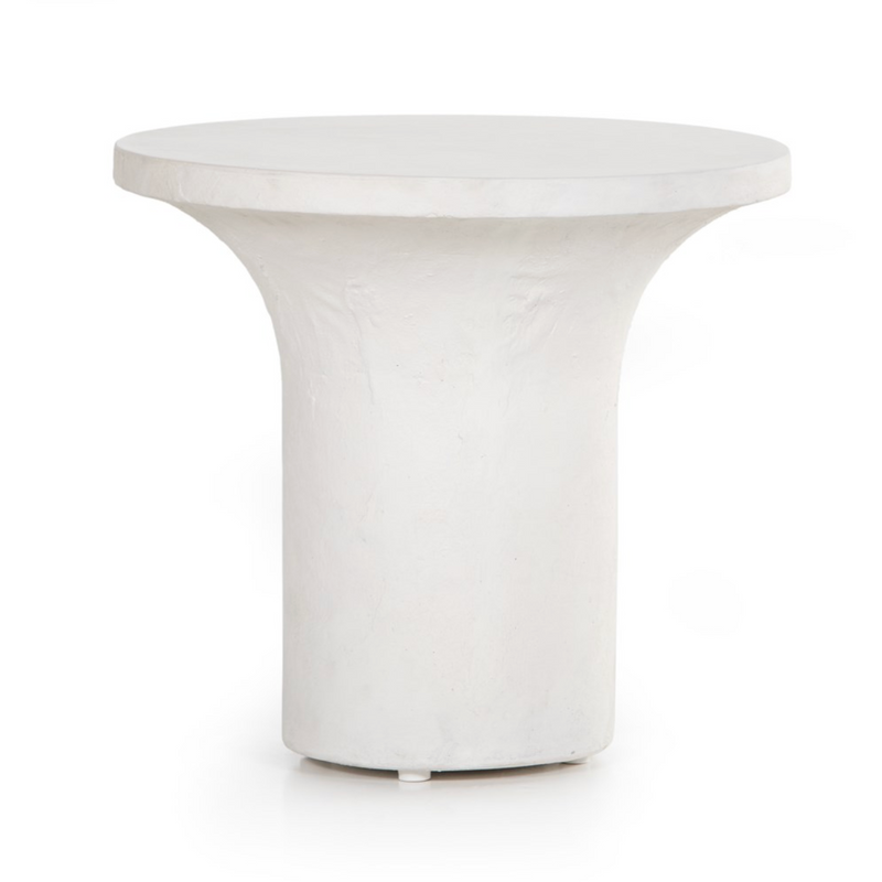 Parra Low End Table - Plaster Molded Concrete