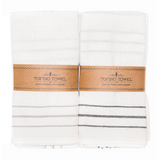 The Epicure Kitchen Towel - Off White and Black