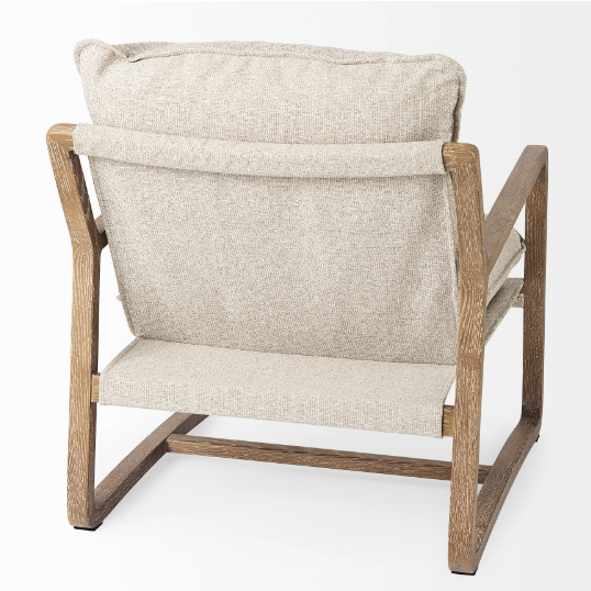 Brayden Accent Chair Beige Fabric