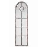 Distressed Metal Framed Wall Mirror