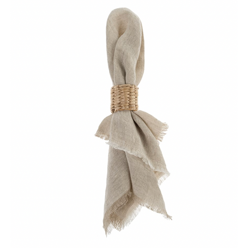 Basketweave Barrel Napkin Ring