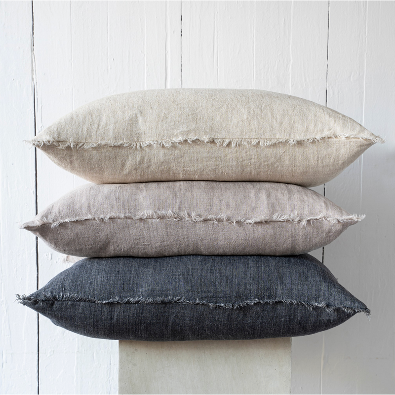 Lina Linen Cushion - Dove 24x24