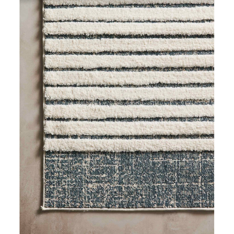 Hagen Area Rug - White/Ocean