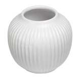 Aurora Ribbed Gourd 6.5"H Ceramic Vase