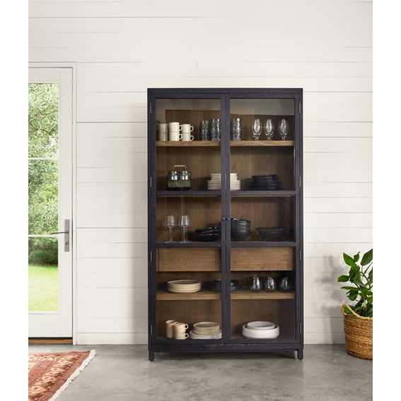 Millie Cabinet - Drifted Black/ Drifted Oak