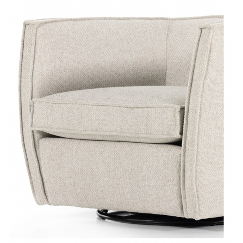 Rashi Swivel Chair-Fallon Linen