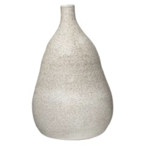 Terra-cotta Vase, Distressed Cream Glaze