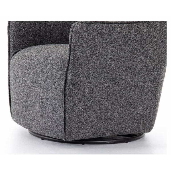 Kimble Swivel Chair in Bristol Charcoal