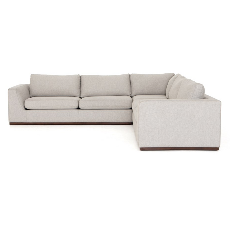 Colt 3 Piece Sectional - Aldred Silver