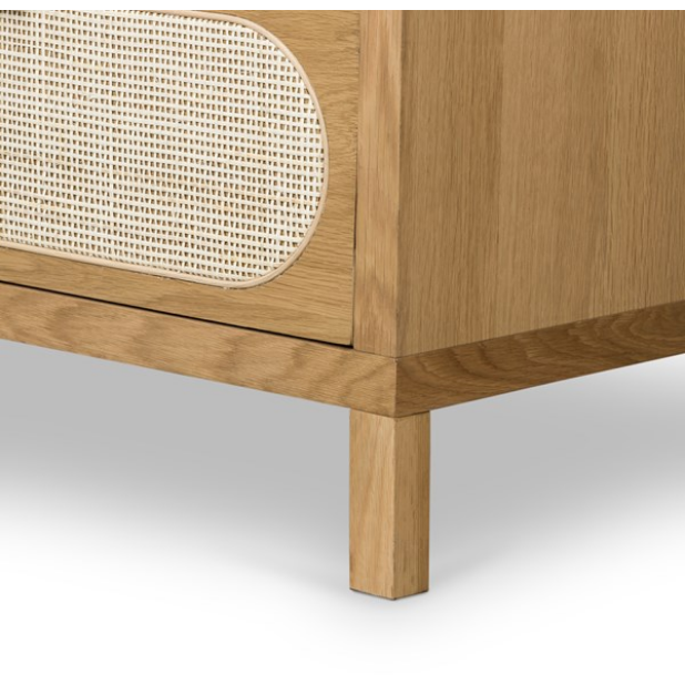 Allegra 8 Drawer Dresser - Natural Cane