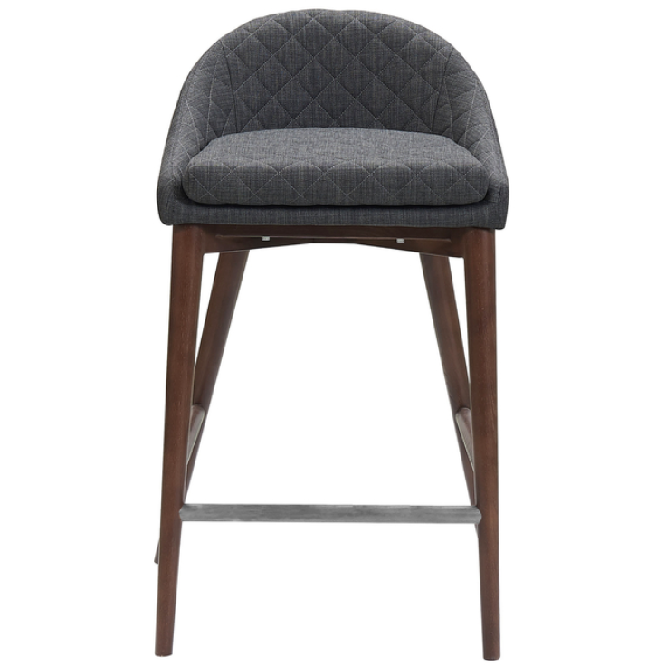 Mila Counter Stool - Dark Grey